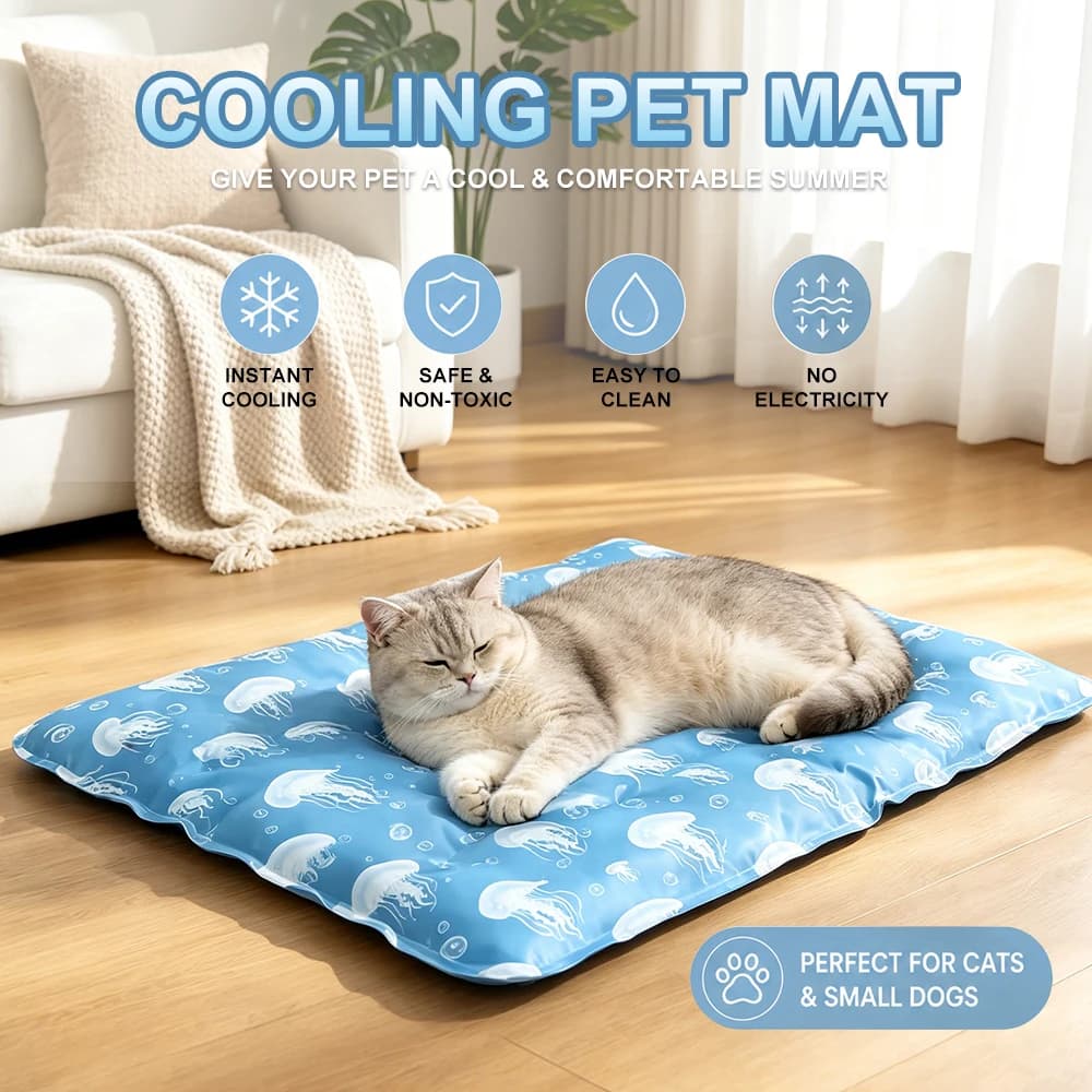 Pet Cooling Mat for Dogs Cats Multiple Sizes Waterproof Bite Resistant — image 2