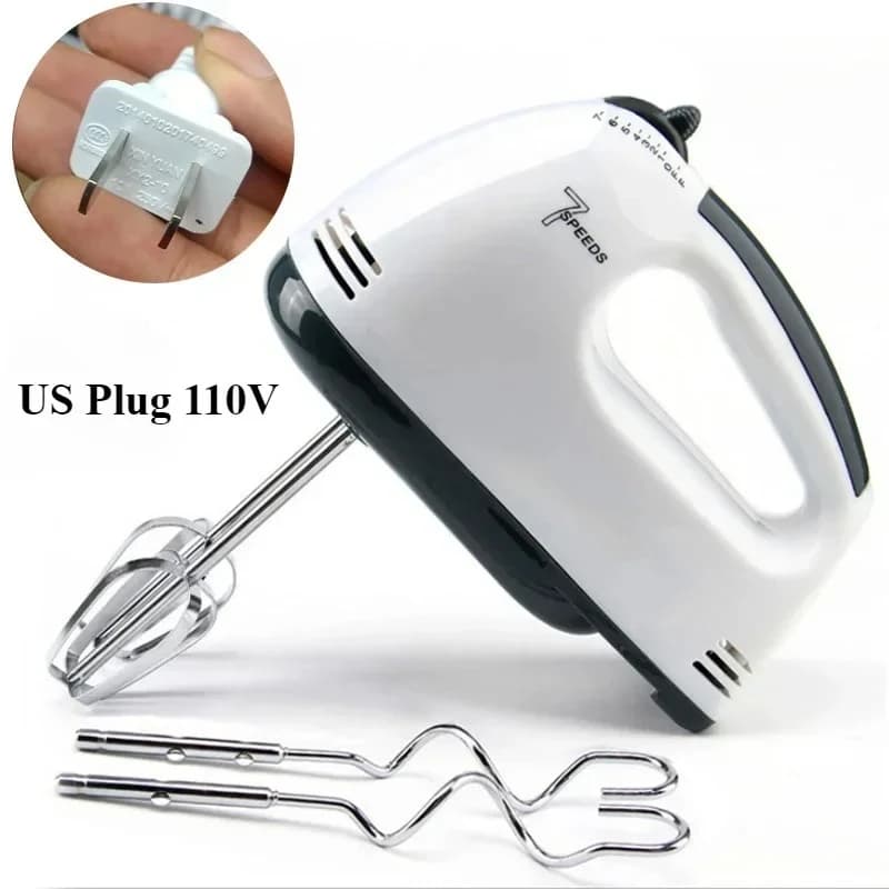 Handheld Electric Egg Beater 7-Speed Mixer Whipper Blender for Baking — image 7
