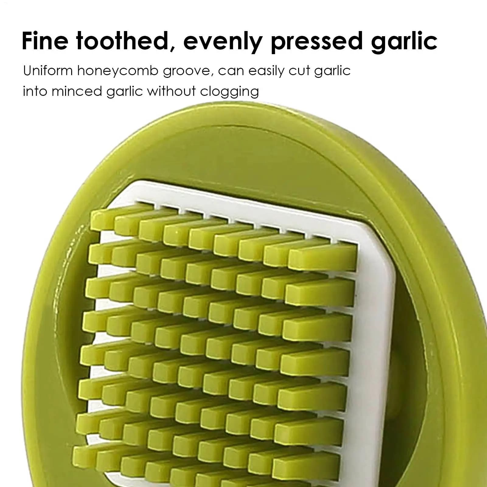 Stainless Steel Garlic Press Manual Mincer Crusher Ginger Masher Portable — image 6
