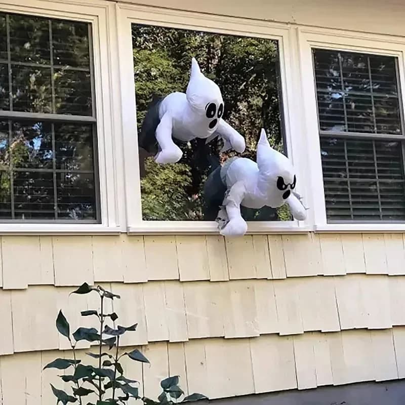 Spooky Window Crasher Ghosts Halloween Decoration Scary Expressive — image 4