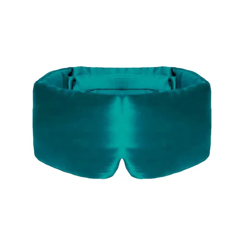 Silk Sleep Mask Soft Pressureless Sleeping Eye Mask Adjustable Velcro Wide Ear U — image 7