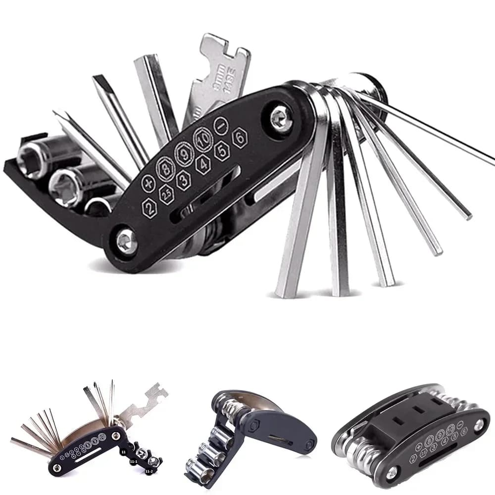 16-in-1 Bike Multi Tool Portable Socket Wrench Bicycle Repair Kit — image 2