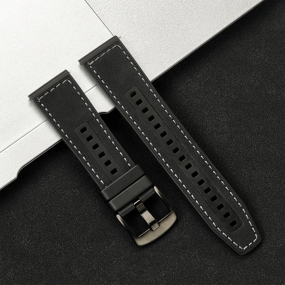 Leather Watch Strap 20mm 22mm Smartwatch Band Vintage 44mm — image 19