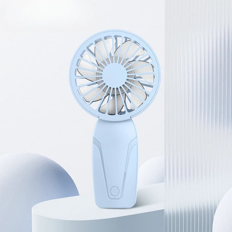Portable Handheld Mini Fan USB Rechargeable Pocket Fan Small Cooling Fan ABS — image 7