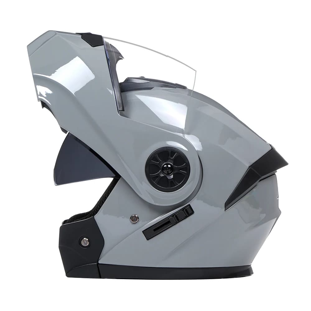 Flip Up Modular Full Face Motorcycle Helmet with Removable Liner — image 9