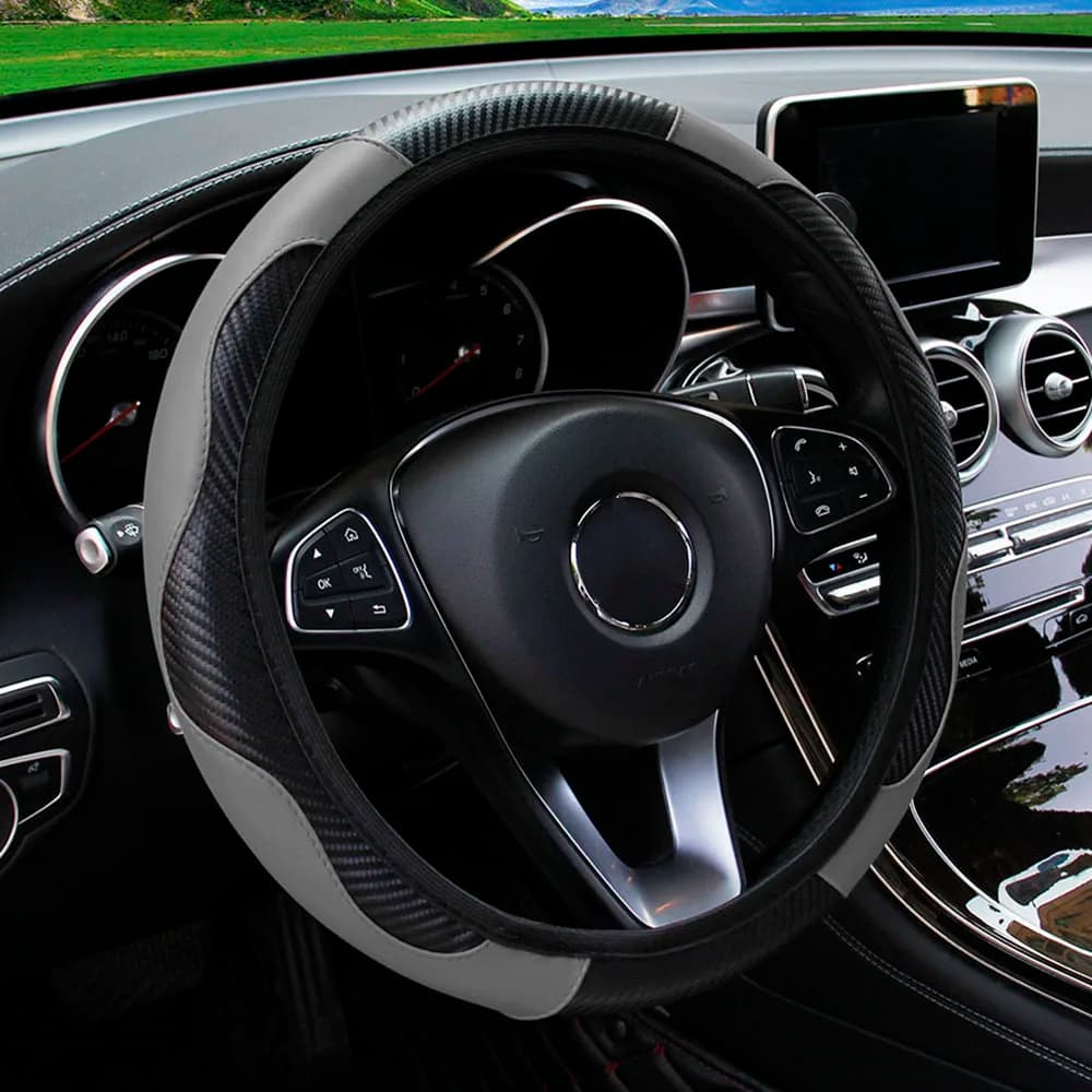 Universal Car Steering Wheel Cover Anti Slip Breathable Sport Grip Protector — image 3