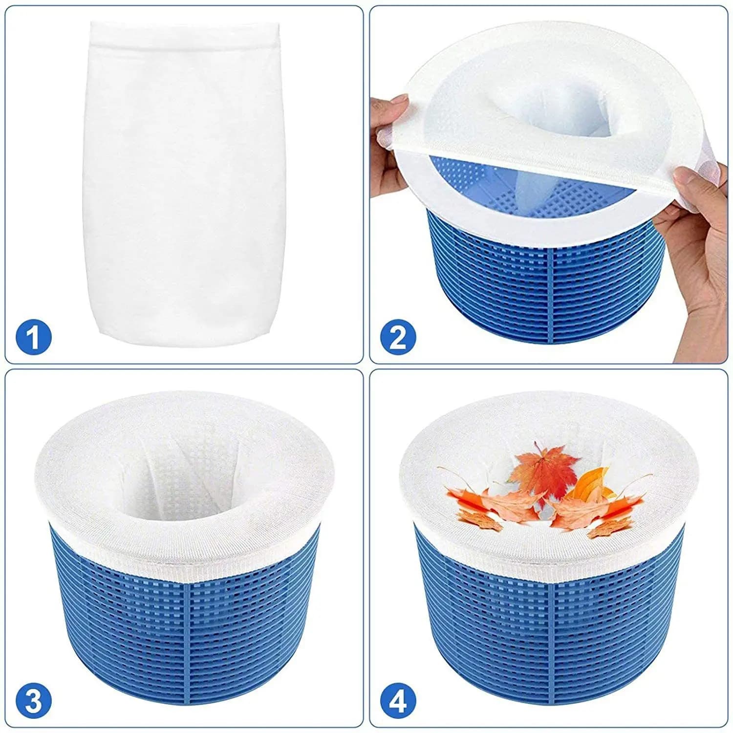 10 Pcs Pool Skimmer Socks Filter Storage Nylon Swimming Pool Basket Set — image 3
