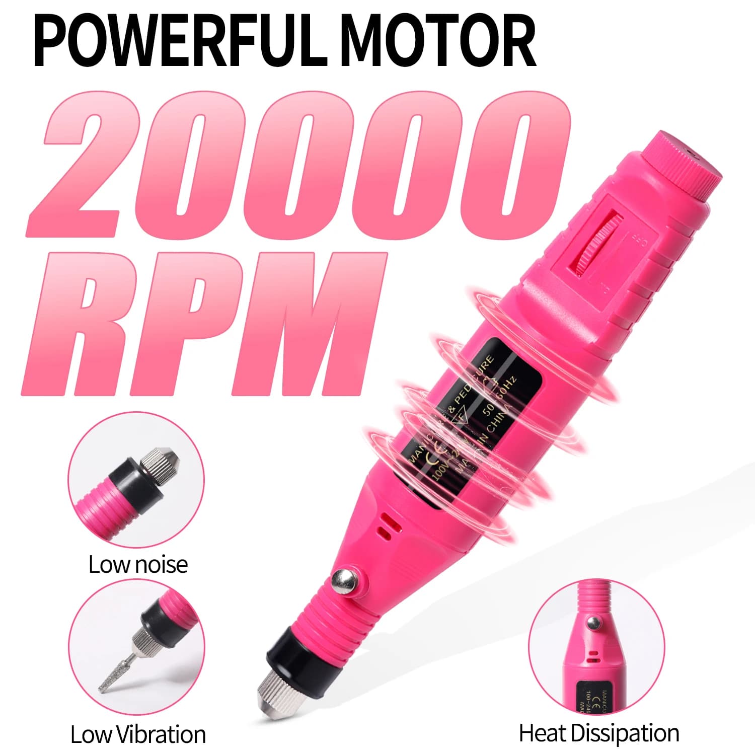 Electric Nail Sander Drill Machine Grinding Equipment Milling Cutter New Set For — image 2