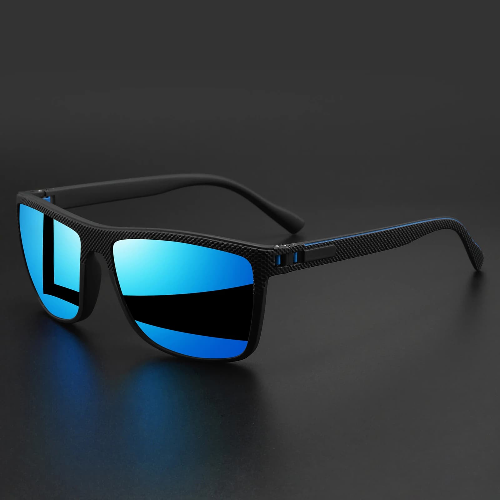 Polarised Square Sunglasses with Spring Hinge for Cycling and Fishing — image 7