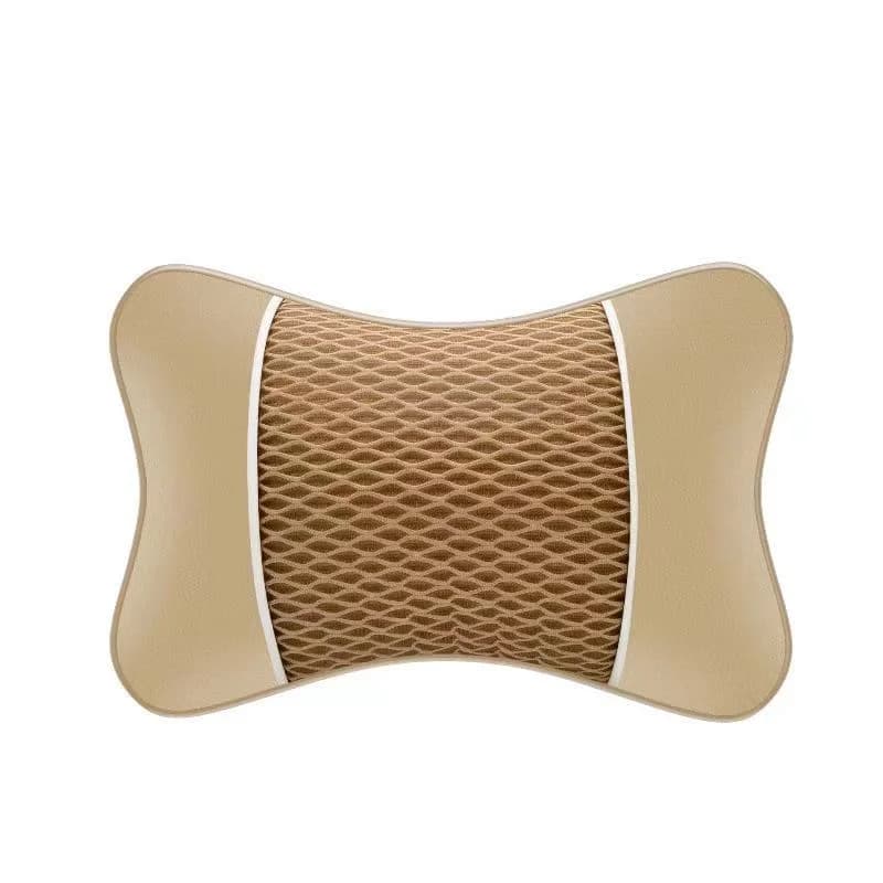 Car Seat Headrest Neck Pillow Memory Foam PU Leather Support Cushion New Double — image 14