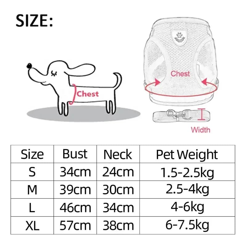 Adjustable Cat Harness and Lead Set Soft Vest No-Pull Pet Walking Training — image 6