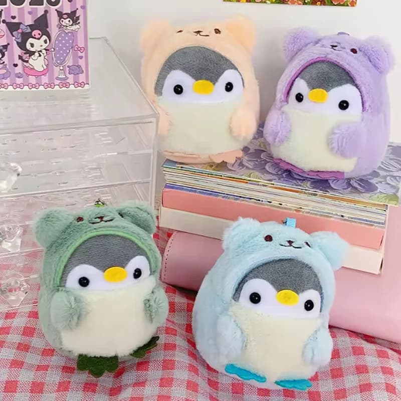 Cute Plush Penguin Keychain 8cm Stuffed Toy Key Ring Bag Charm Pendant 4 Colours — image 5