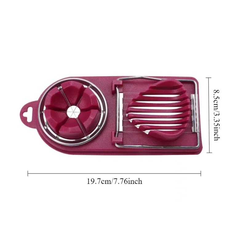Egg Cutter 2-in-1 Stainless Steel Wire Pull Kitchen Tool New Multifunctional for — image 5