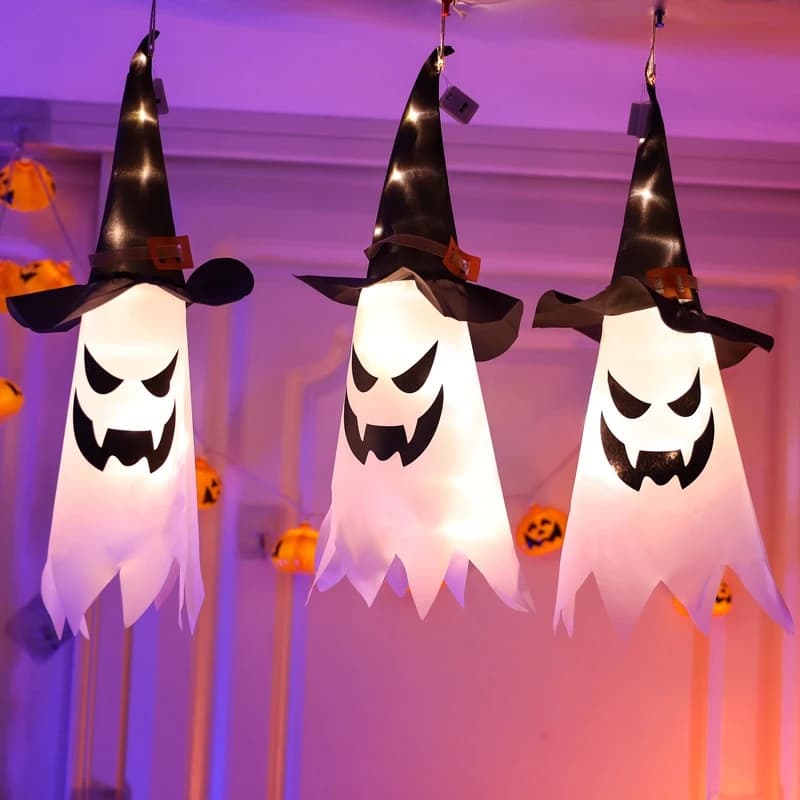 Halloween Ghost Decorations Lamp Glow in the Dark DIY Party Decor Home Yard — image 18