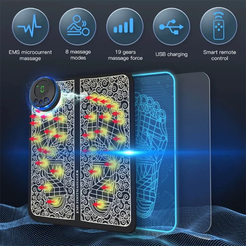 Electric Foot Massager Pad Muscle Massage Relaxation Trainer New For Fitness New — image 3