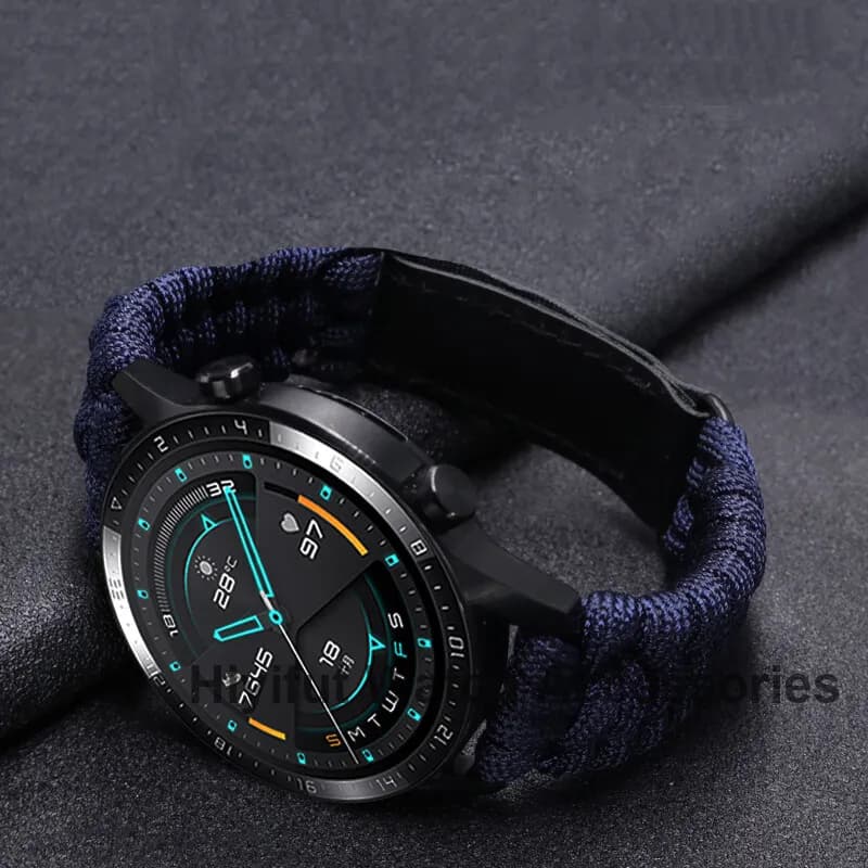 Braided Watch Band 20mm 22mm Universal Velcro Strap for Galaxy Watch Gear S3 — image 11