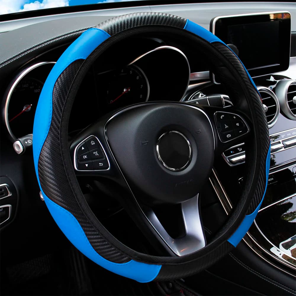 Universal Car Steering Wheel Cover Anti Slip Breathable Sport Grip Protector — image 15