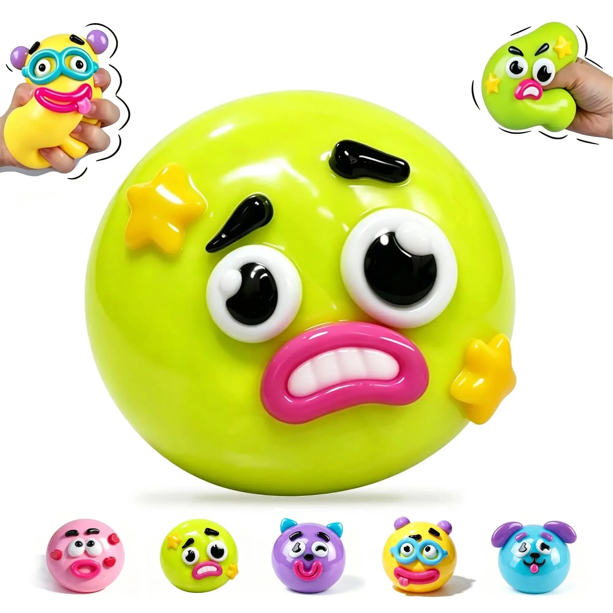 Funny Dog Face Squishy Squeeze Toy Slow Rising Stress Relief Fidget Toy — image 9
