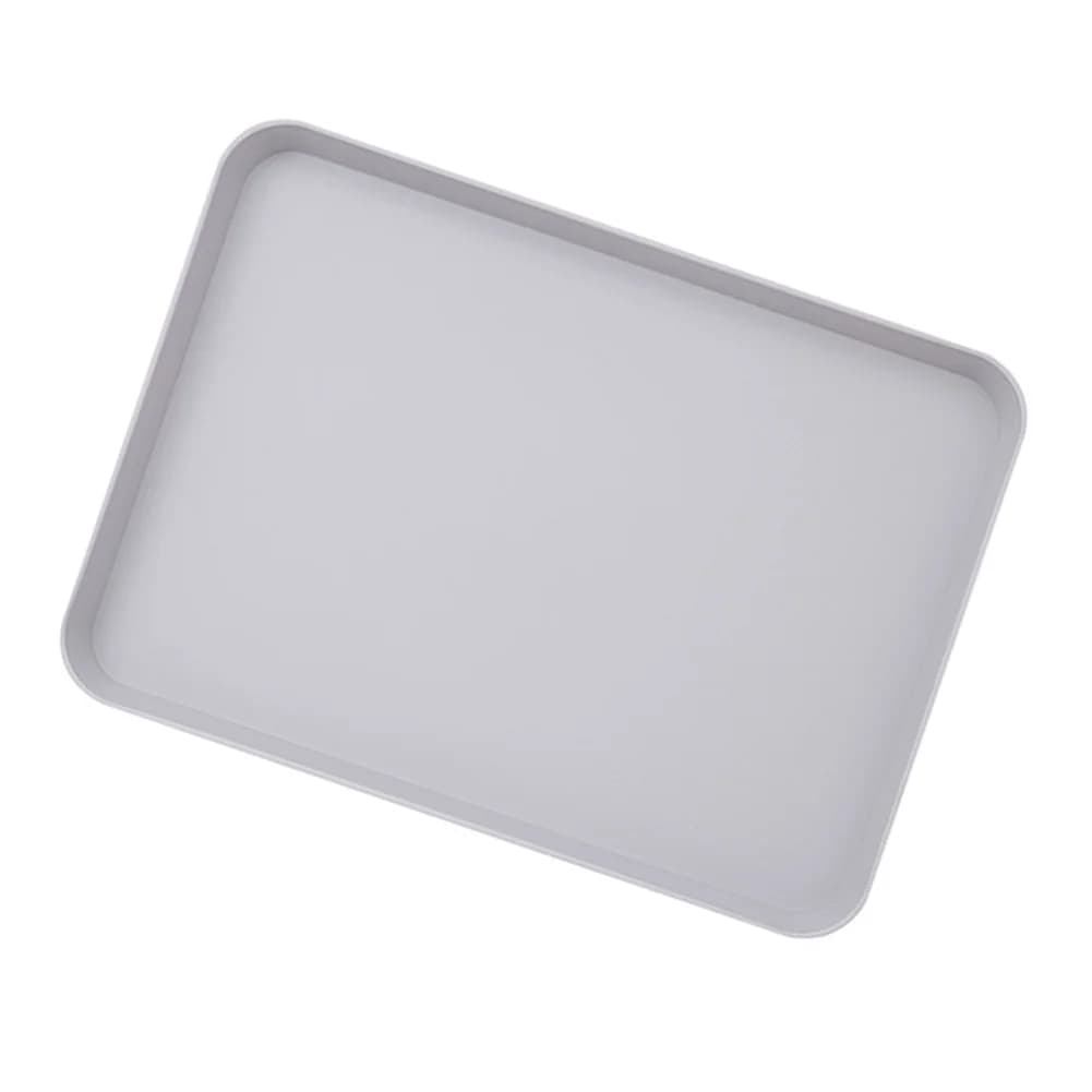 Plastic Serving Tray Flat Base Raised Sides Food Transport Tray 34x24cm — image 3