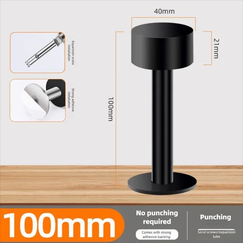Heavy Duty Self-Adhesive Rubber Door Stopper Floor Protector No Drilling — image 11