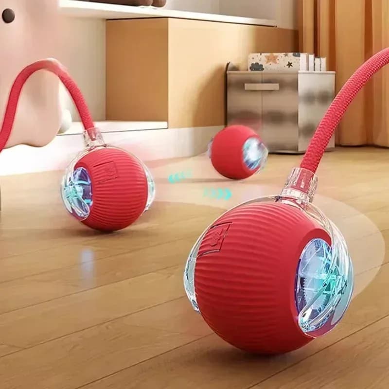 Cat Interactive Ball Toy Automatic Rolling Smart Pet Toy New with Tail Mouse for — image 2