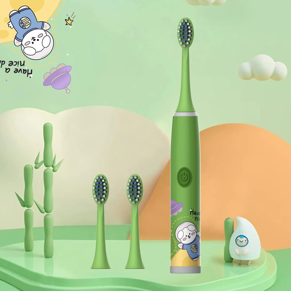 Children's Electric Toothbrush Cartoon Space Series Soft Hair New Color Cleaning — image 9