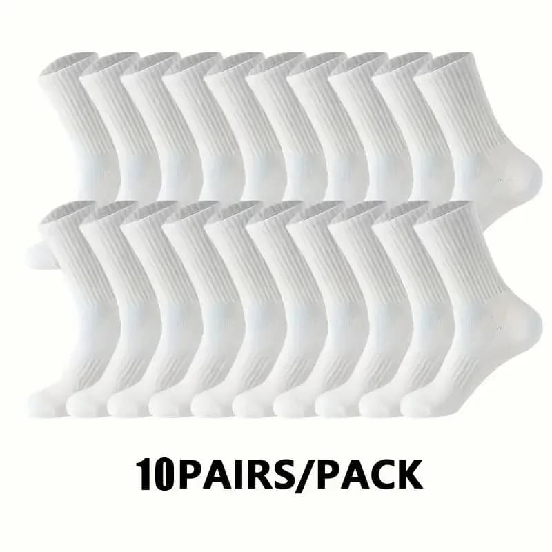 Sports Socks 5 10 20 Pairs Breathable Sweat Absorbing Round Neck New Neutral All — image 8