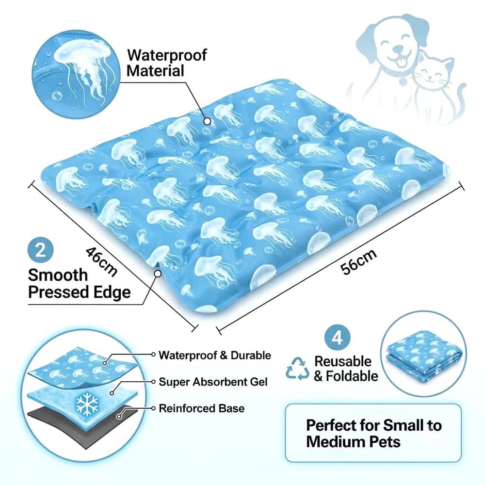 Pet Cooling Mat for Dogs Cats Multiple Sizes Waterproof Bite Resistant — image 5