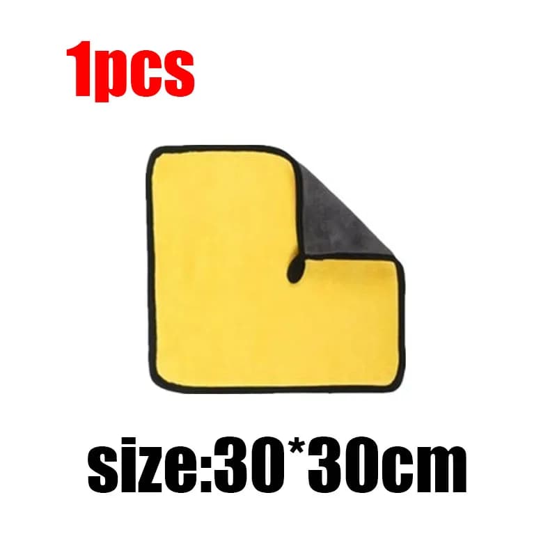 5 Pcs Microfibre Car Wash Towels Ultra Absorbent Coral Fleece Cleaning Cloths — image 17