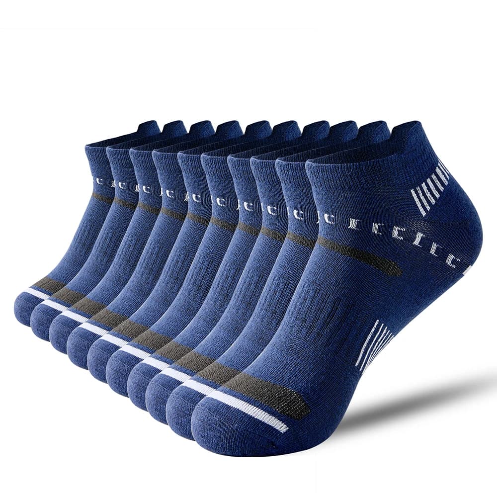 Men Ankle Socks 5 Pairs Breathable Sports Casual Athletic Mesh Short High For UK — image 7