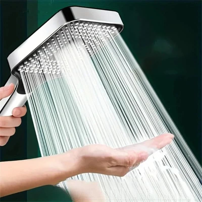 Adjustable 3-Mode High Pressure Shower Head Large Flow Water Saving Rainfall New