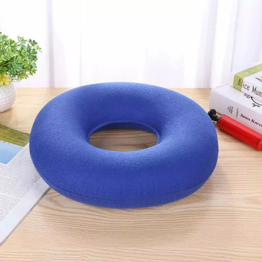 Inflatable Donut Seat Cushion Ring Pillow for Tailbone Pain Relief Office Chair — image 6