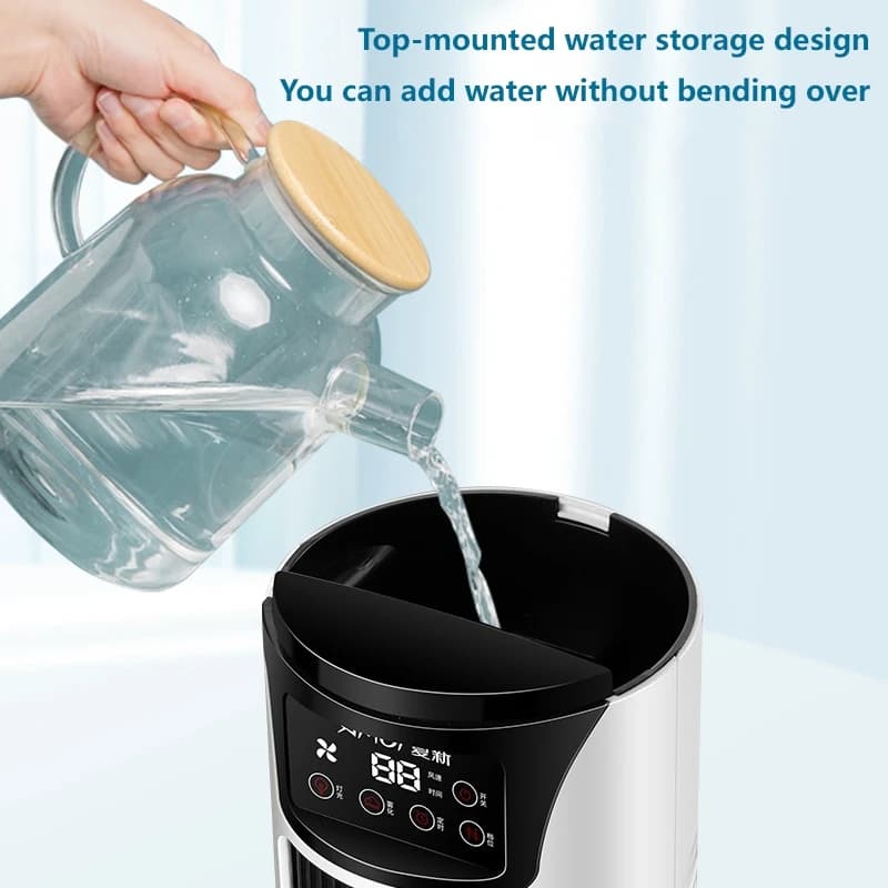 Portable Air Cooler Fan Humidifier Air Conditioner Home Office Desktop Cold — image 4