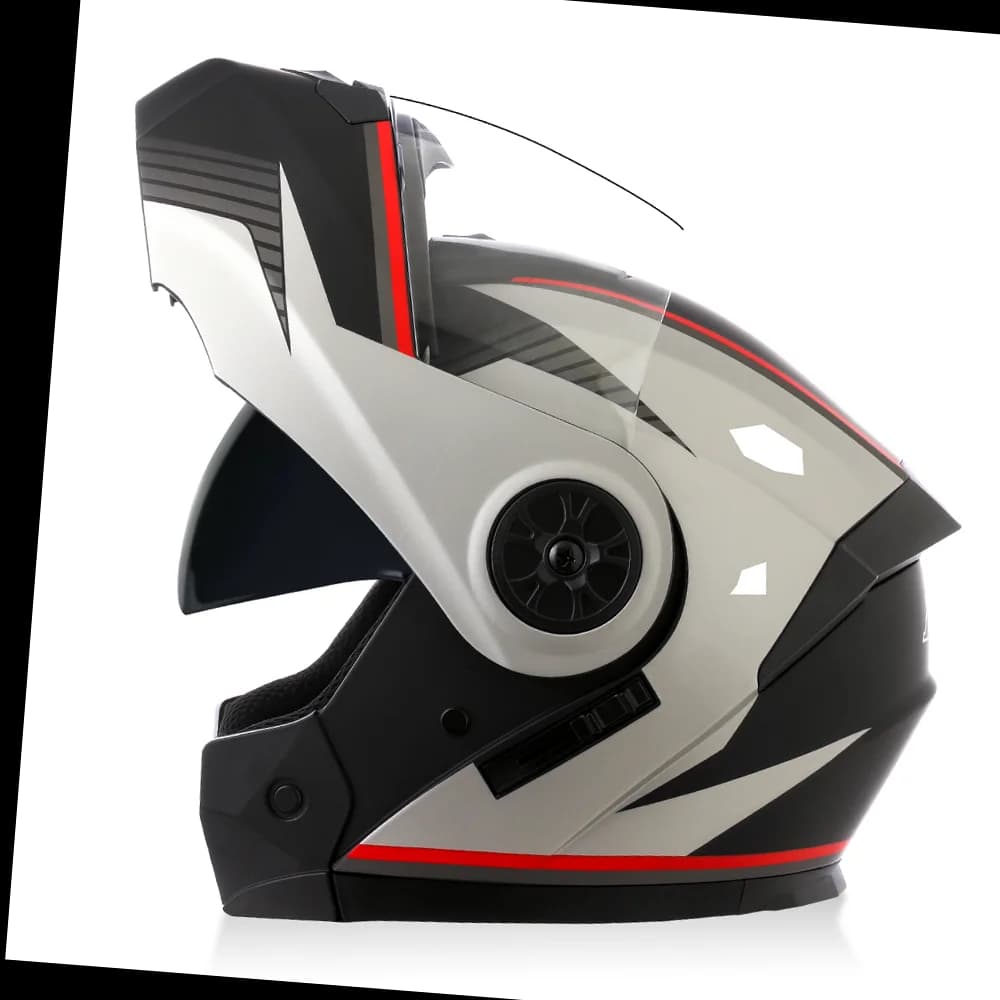 Flip Up Modular Full Face Motorcycle Helmet with Removable Liner — image 21