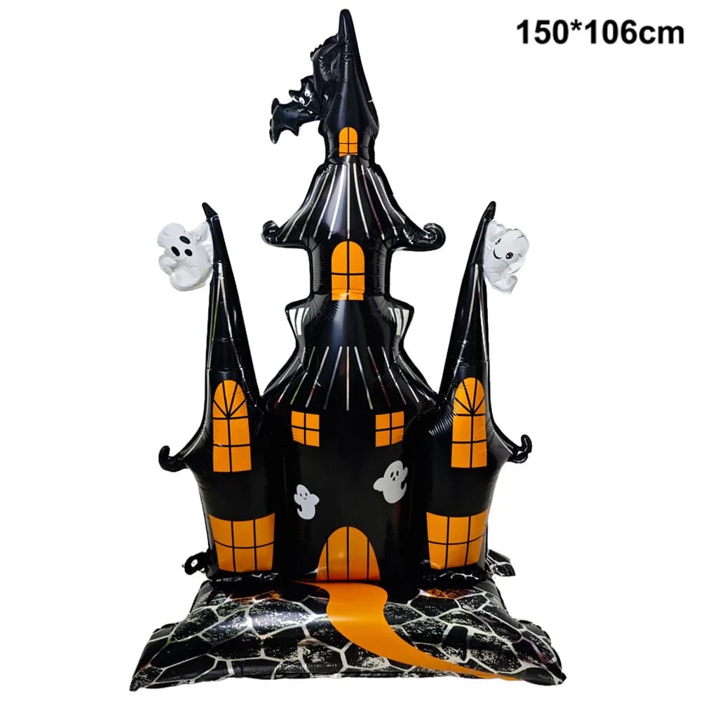 Halloween Foil Balloons Skeleton Pumpkin Ghost Skull Large Party Decorations UK — image 6