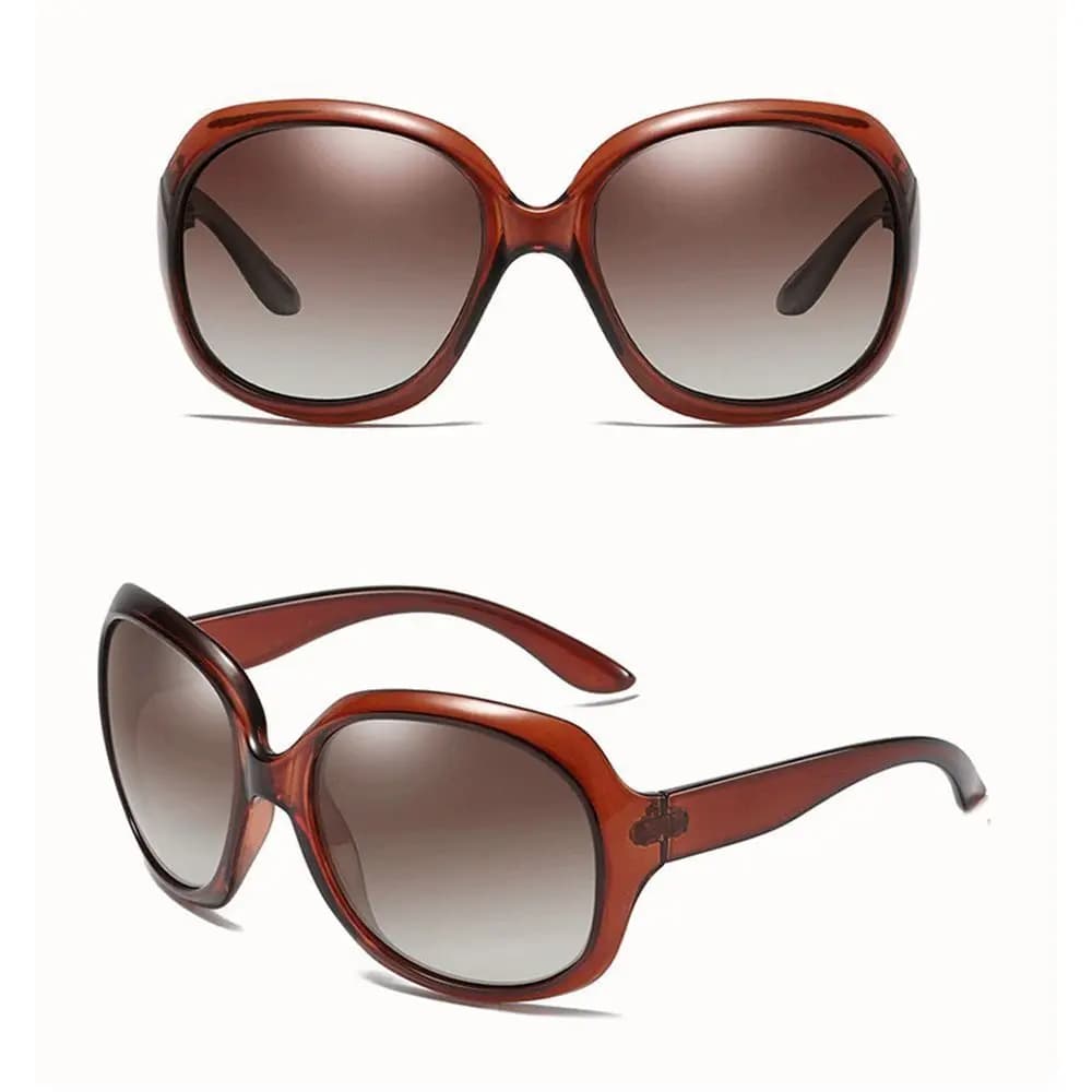 Polarised Sunglasses Women Square UV400 Vintage Oversized Shades — image 8