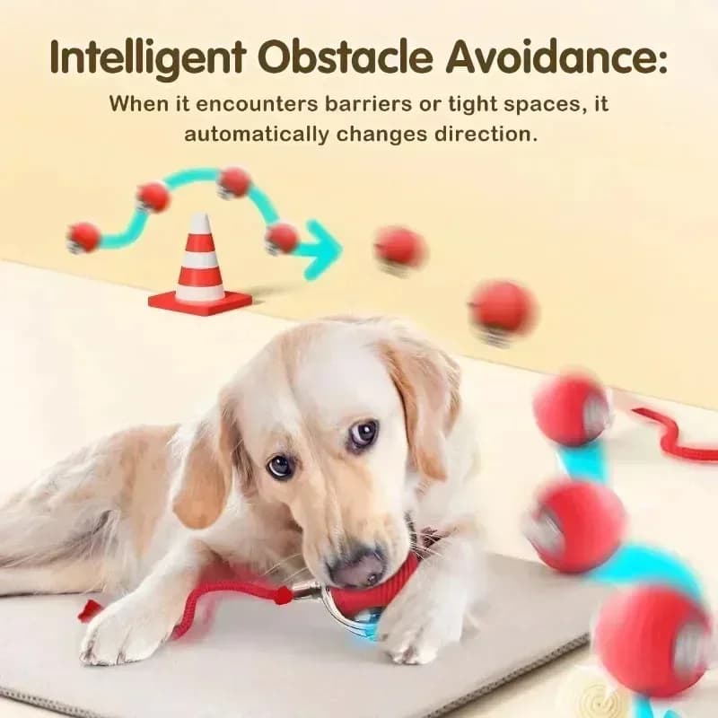 Cat Interactive Ball Toy Automatic Rolling Smart Pet Toy New with Tail Mouse for — image 4
