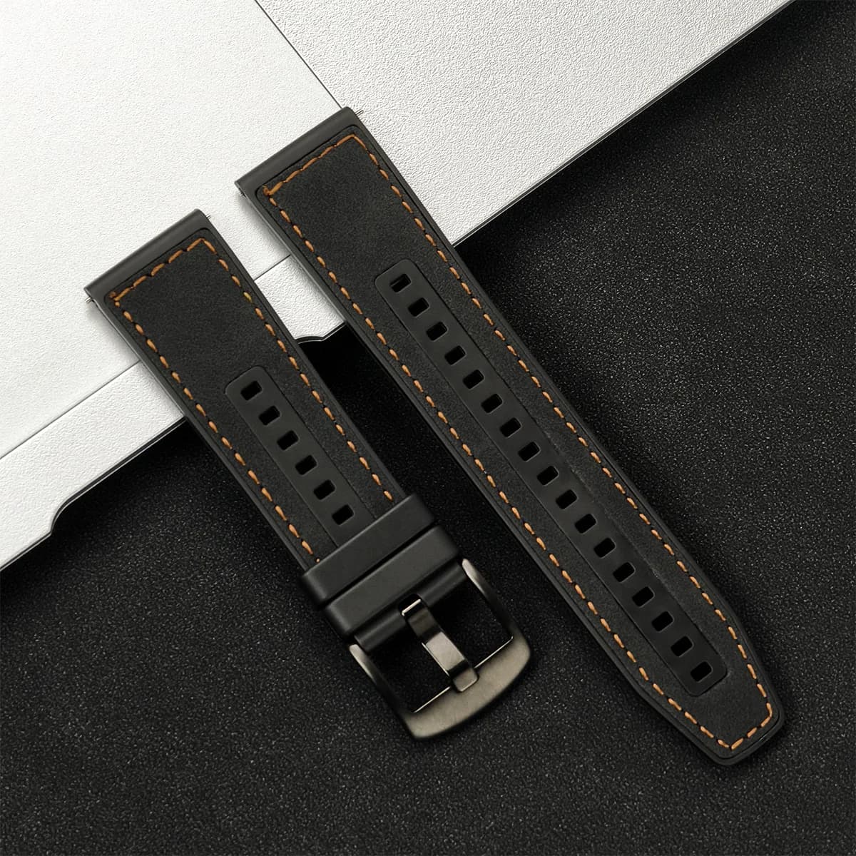 Leather Watch Strap 20mm 22mm Smartwatch Band Vintage 44mm — image 16