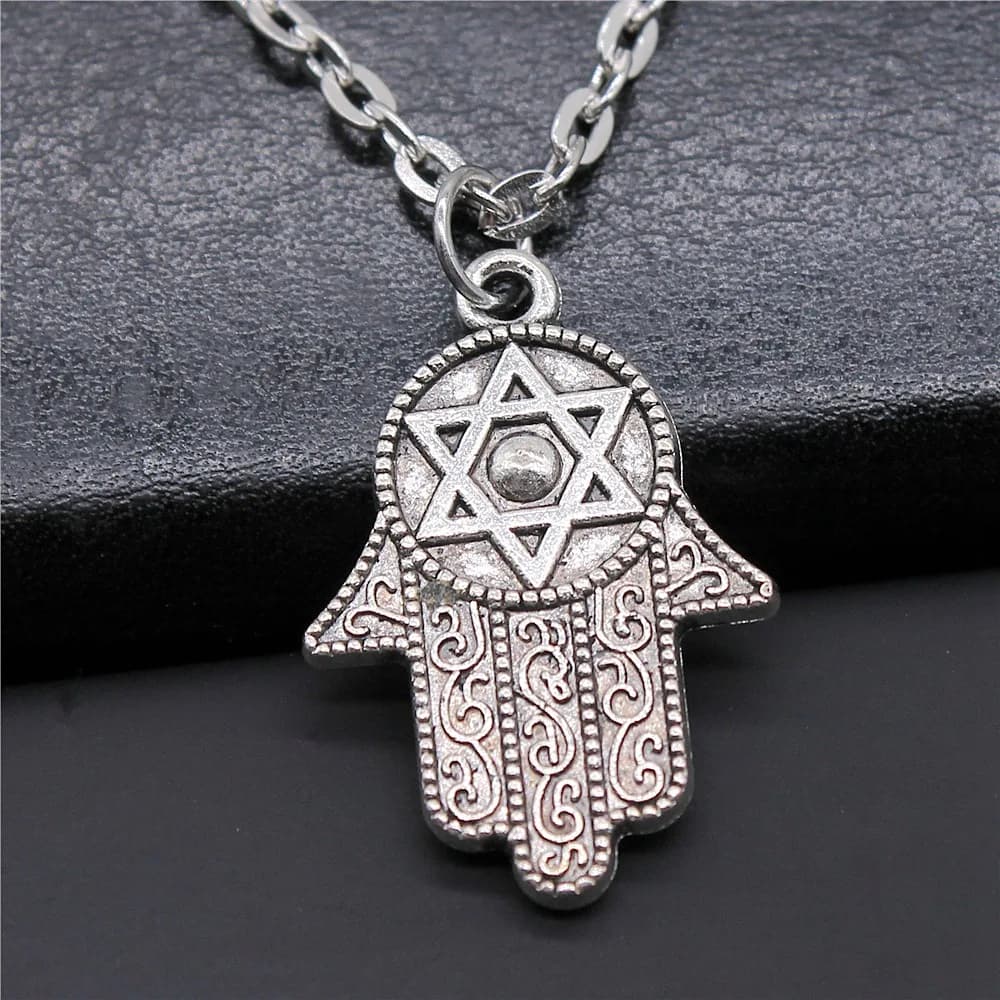 Star of David Pendant Necklace Silver Bronze Fashion Jewellery Gift — image 18