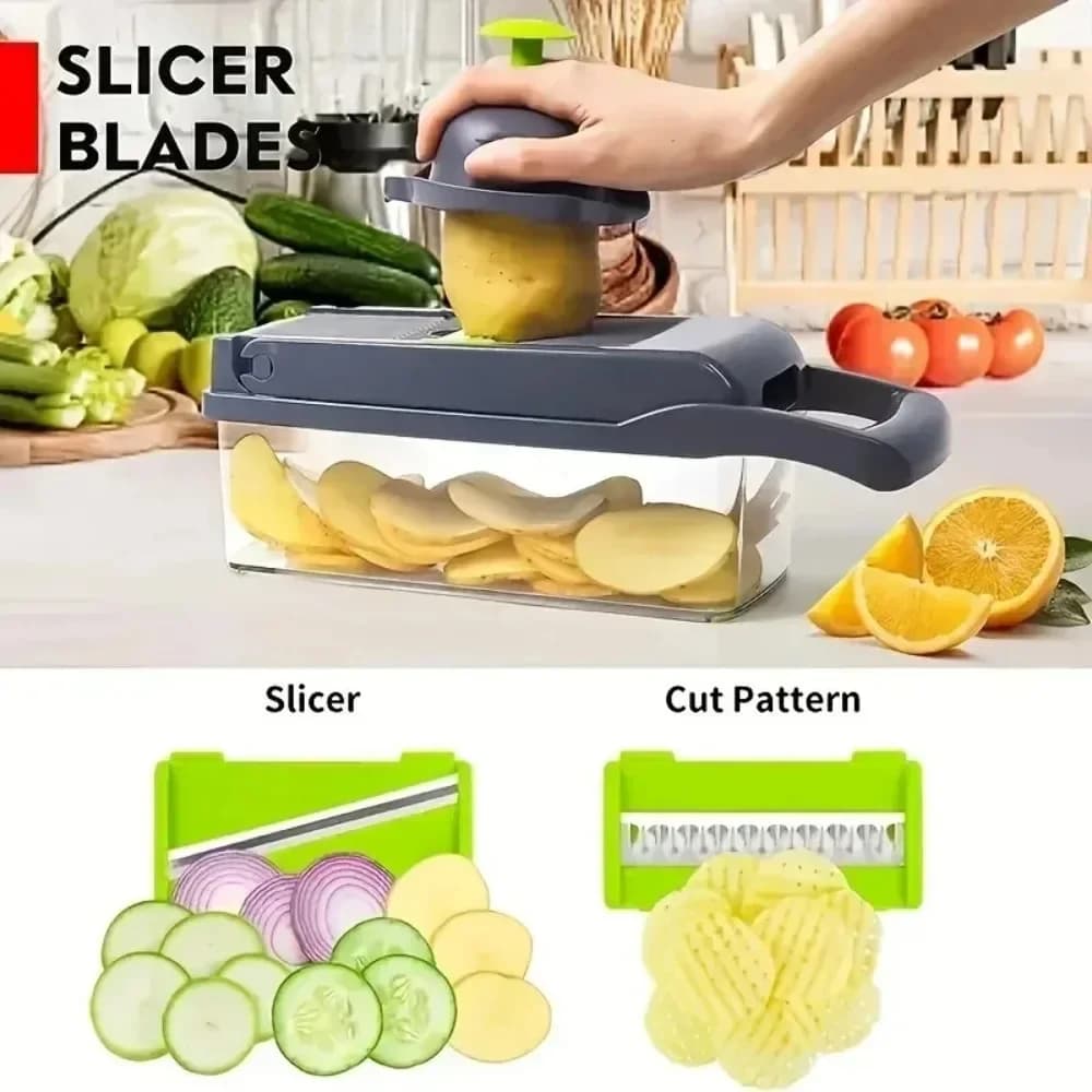 Multifunctional 14-in-1 16-in-1 Vegetable Chopper Slicer Dicer Kitchen Food Tool — image 4