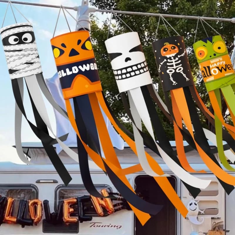 Halloween Ghost Hanging Flags Outdoor Decorations DIY Pendant Day of the Dead — image 2