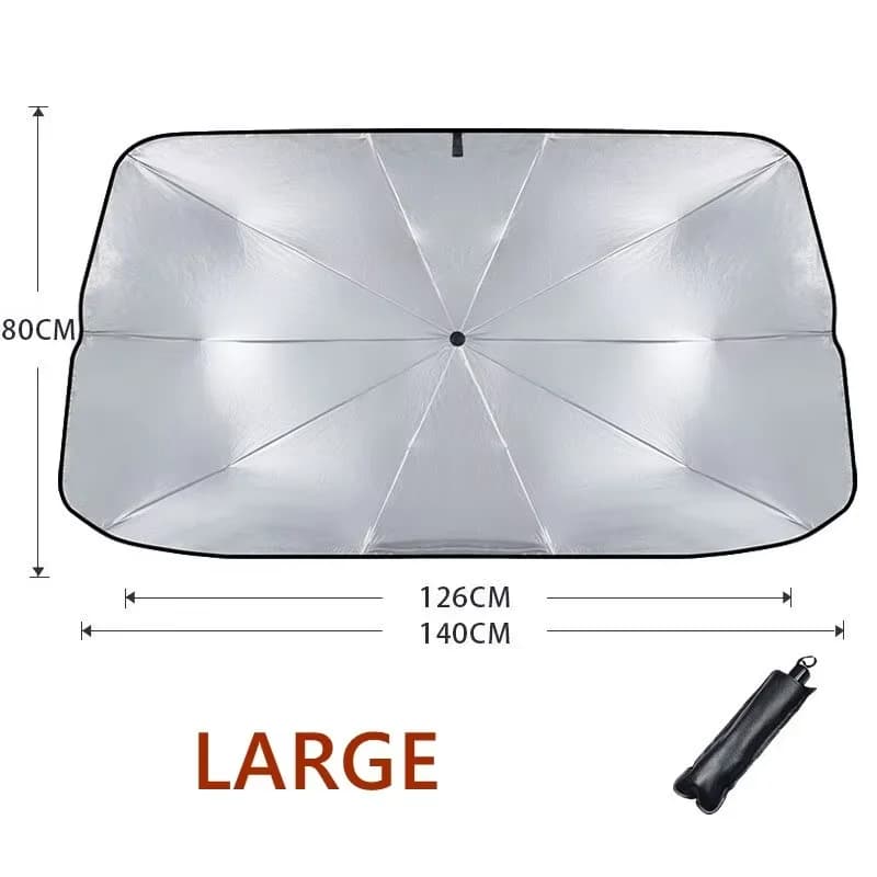 Car Windshield Sun Shade Foldable Reflective UV Protection Front Window Cover — image 7