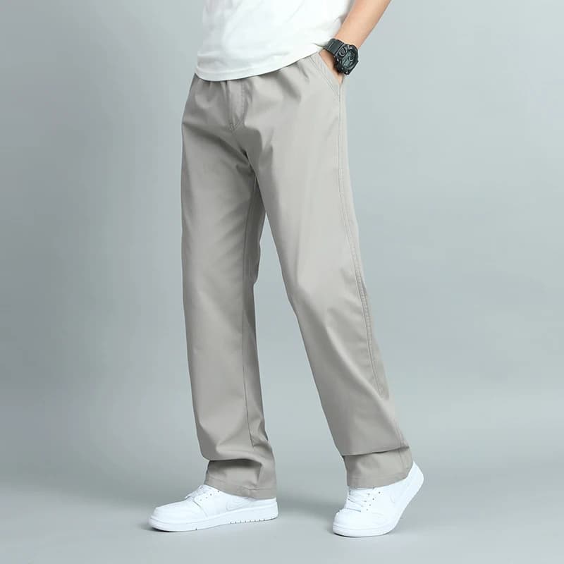 Men's Casual Cotton Trousers Loose Fit Straight Multi-Pocket Plus Size — image 5