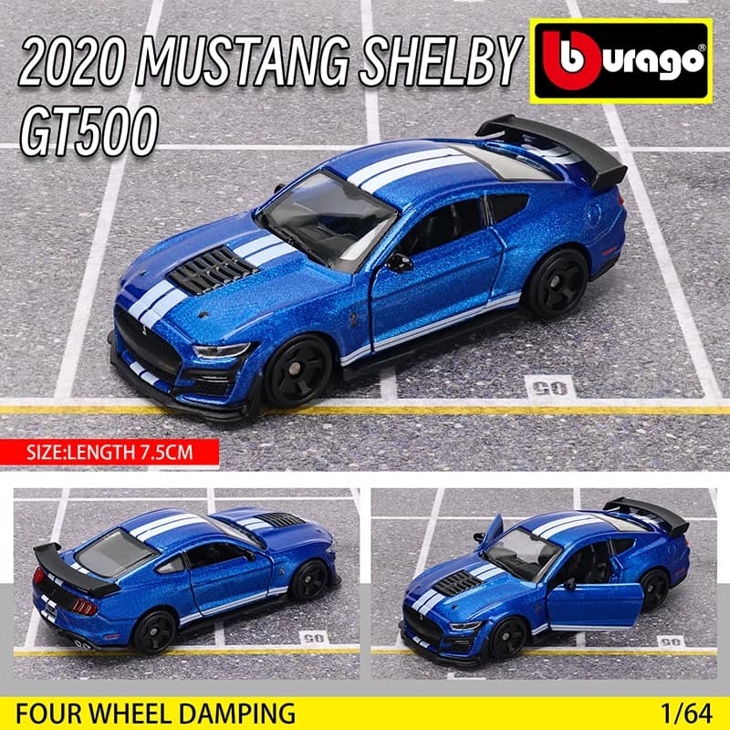 1:64 Die-Cast Car Model Collection Toy Bburago Golf 2017 2020 Gift for Boys Kids — image 7