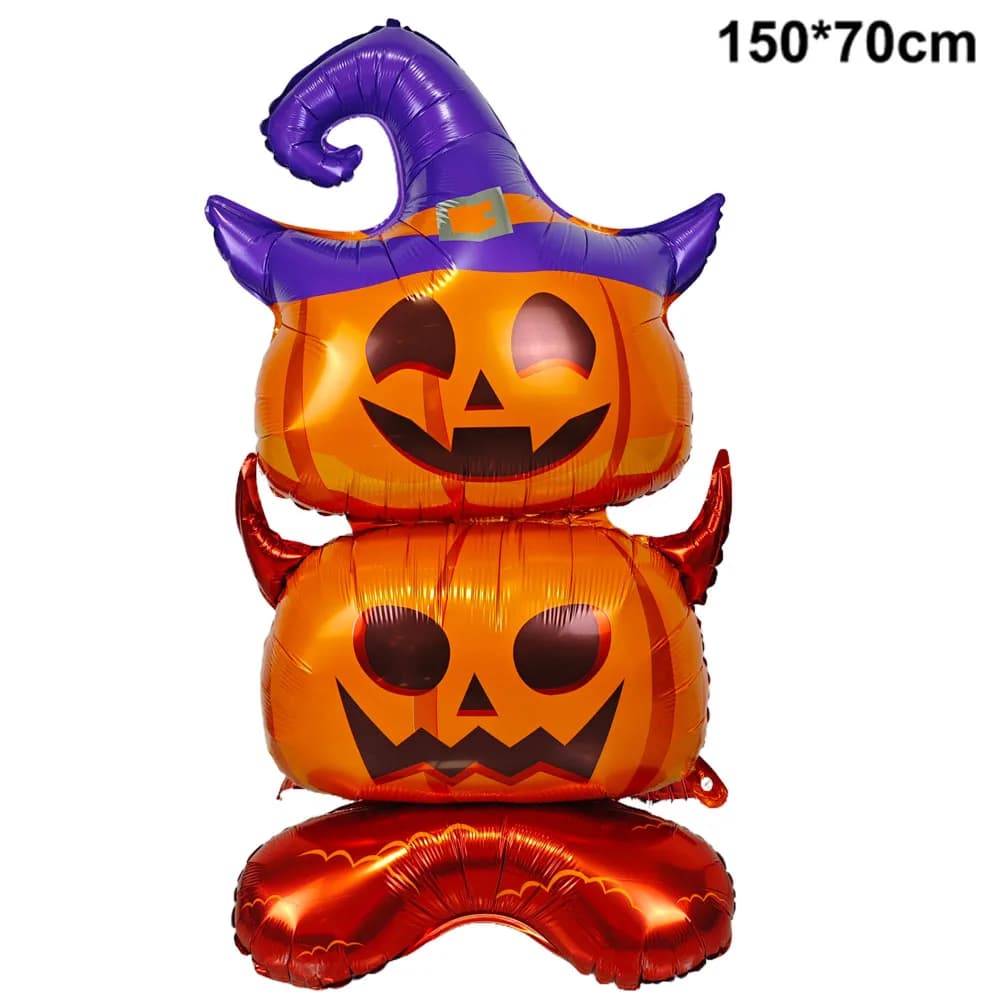Halloween Foil Balloons Skeleton Pumpkin Ghost Skull Large Party Decorations UK — image 8
