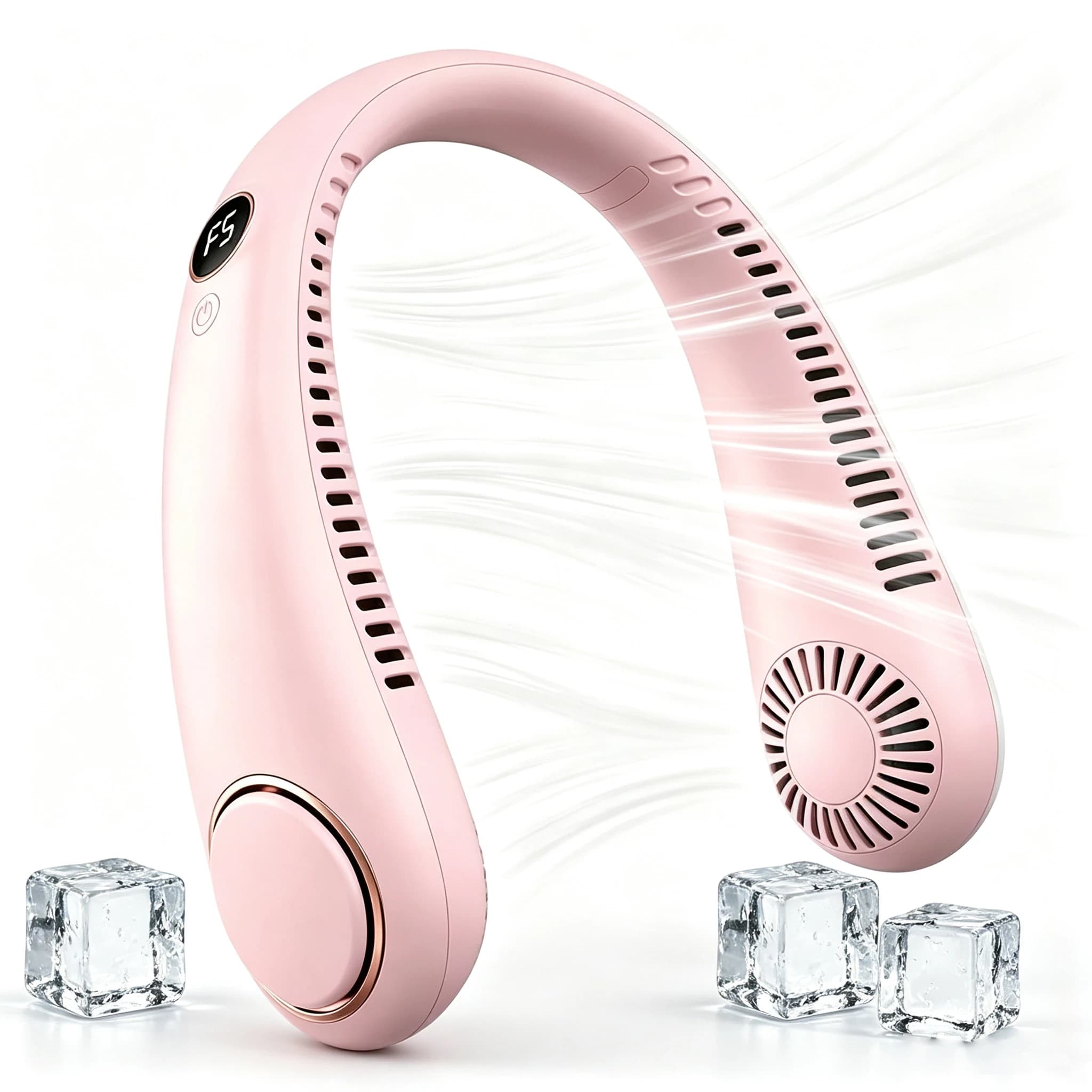 Portable Mini Hanging Neck Fan Bladeless USB Rechargeable Summer Neckband Fan — image 12