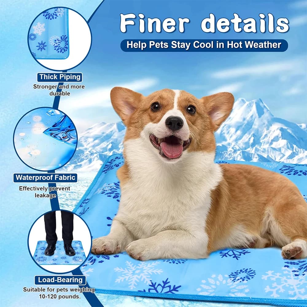 Self-Cooling Pet Mat for Dogs and Cats Waterproof Summer Cooling Pad Bed — image 3