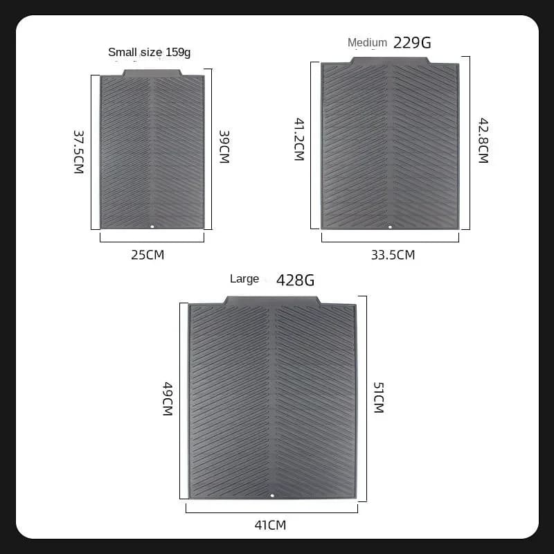 Silicone Drain Pad Drying Mat Kitchen Dish Tableware Non-slip New 1PC Pots for U — image 5