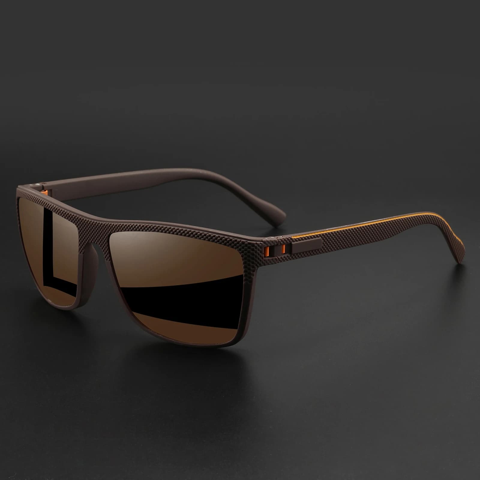 Polarised Square Sunglasses with Spring Hinge for Cycling and Fishing — image 11