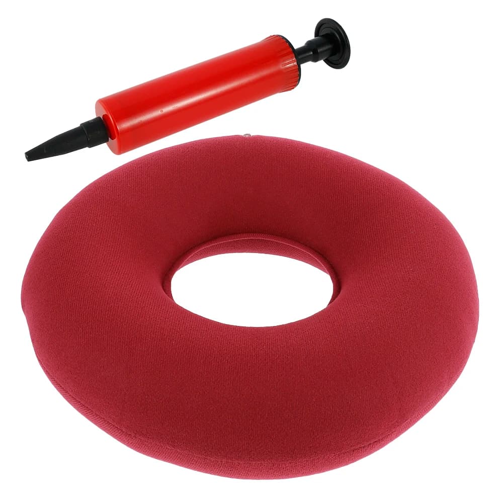 Inflatable Donut Seat Cushion Ring Pillow for Tailbone Pain Relief Office Chair — image 10